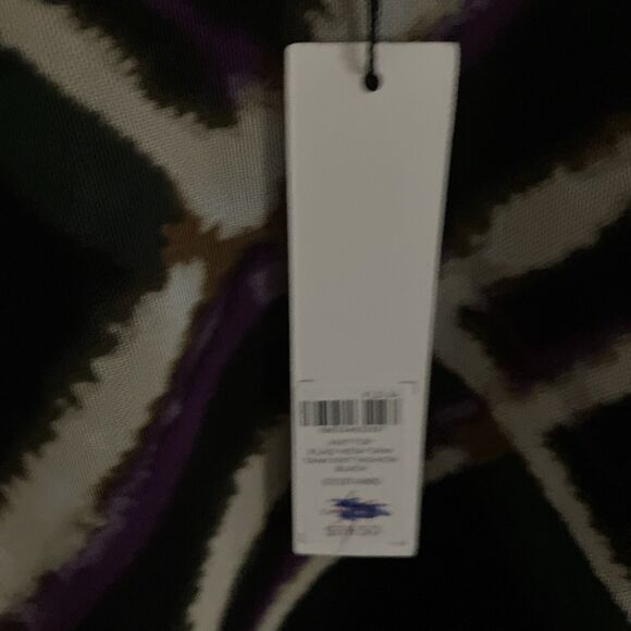 Chicos Tank Top Size 4 Black Plaid Mesh NEW $59 Retail - Picture 2 of 4